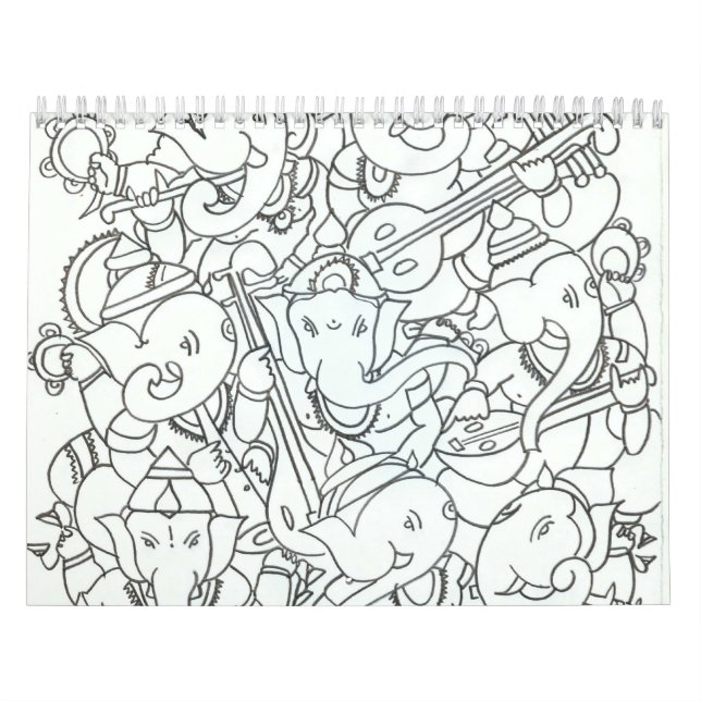 Mural Calendrier 2014 de Ganesha (Protection)