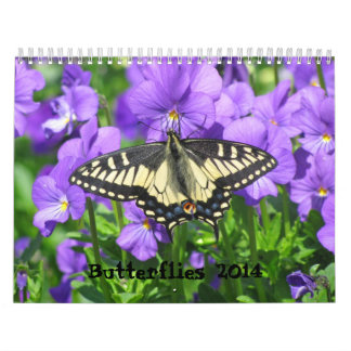 Mural Calendrier 2014 de papillon