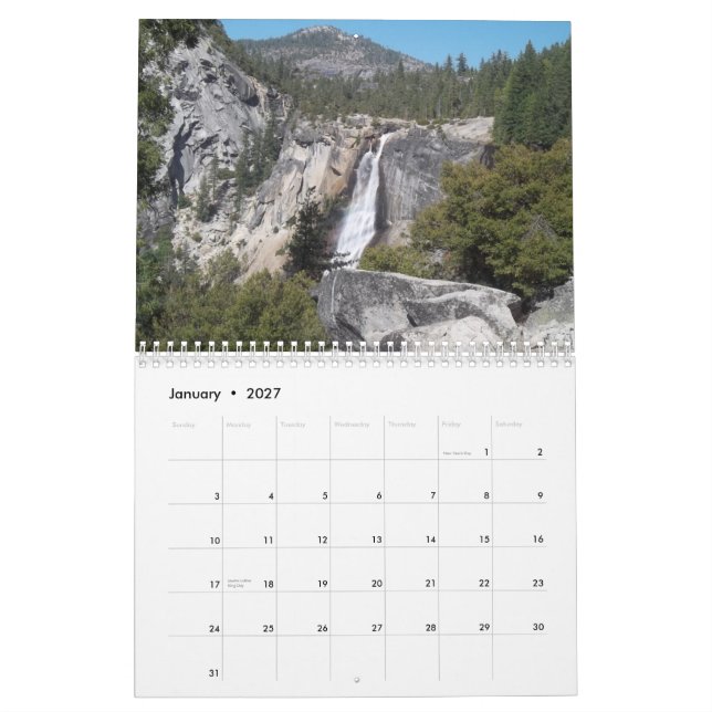Mural Calendrier 2014 de parc national de Yosemite (Jan 2027)