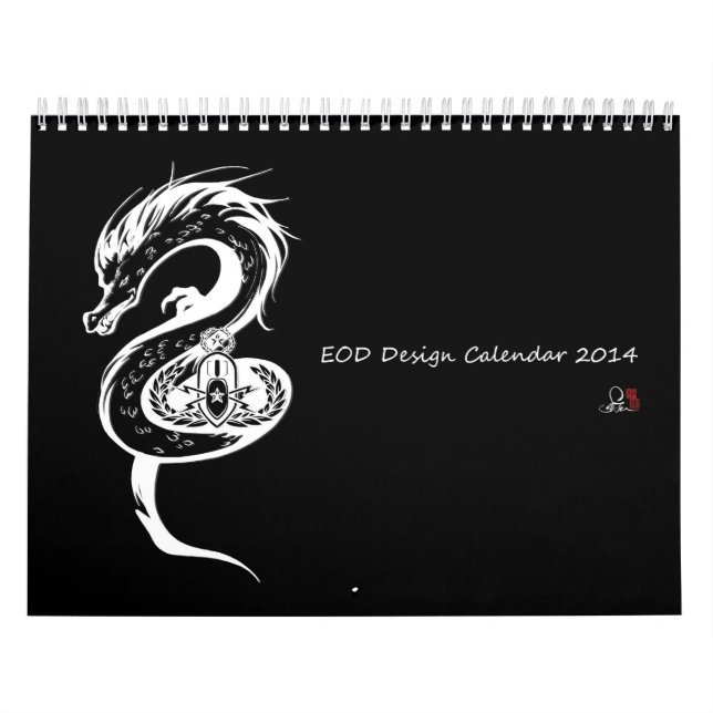 Mural Calendrier 2014 d'escadron de la mort d'EOD (Protection)