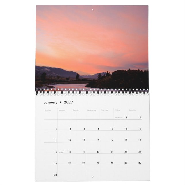 Mural Calendrier 2014 du Montana (Jan 2027)
