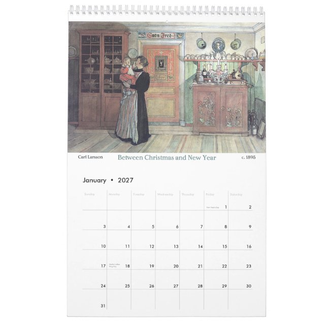 Mural Calendrier 2015 de cuisine de nourriture et de (Jan 2027)