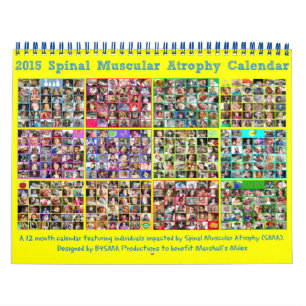 Mural Calendrier 2015 de l'atrophie musculaire de la col
