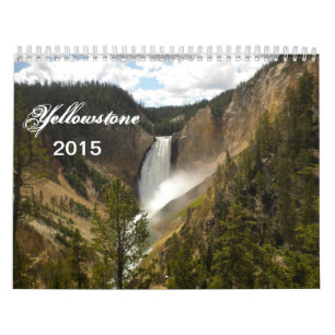Mural Calendrier 2015 de parc national de Yellowstone