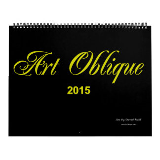 Mural Calendrier 2015 oblique d'art