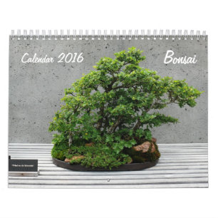 Mural Calendrier 2016 avec Bonsai