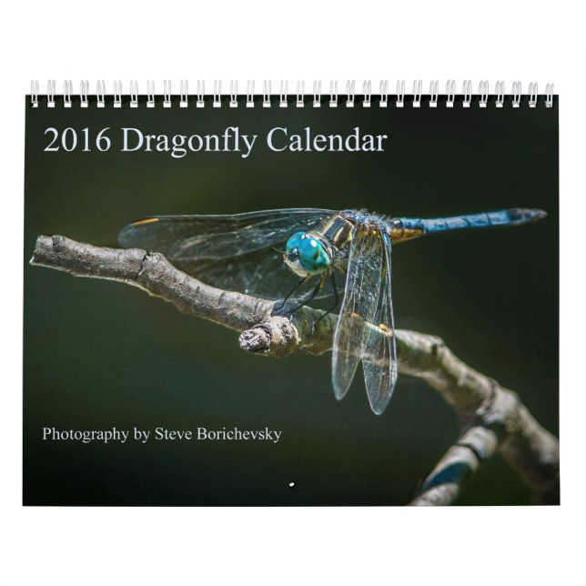 Mural Calendrier 2016 de libellule par Steve Borichevsky (Protection)
