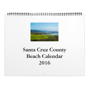 Mural Calendrier 2016 de plage du comté de Santa Cruz