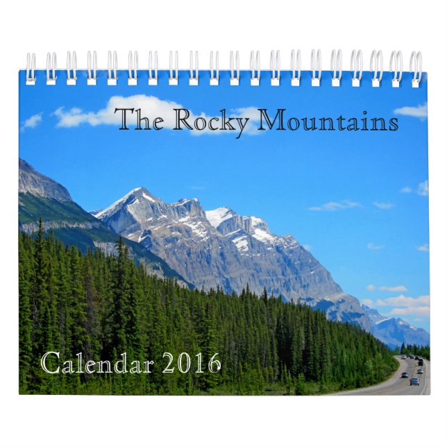Mural Calendrier 2016 - Les Rocheuses, Canada (Protection)