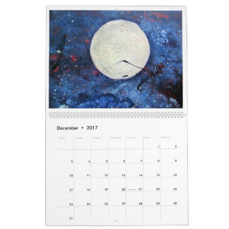 Mural Calendrier 2017 d'art par Diane clémente