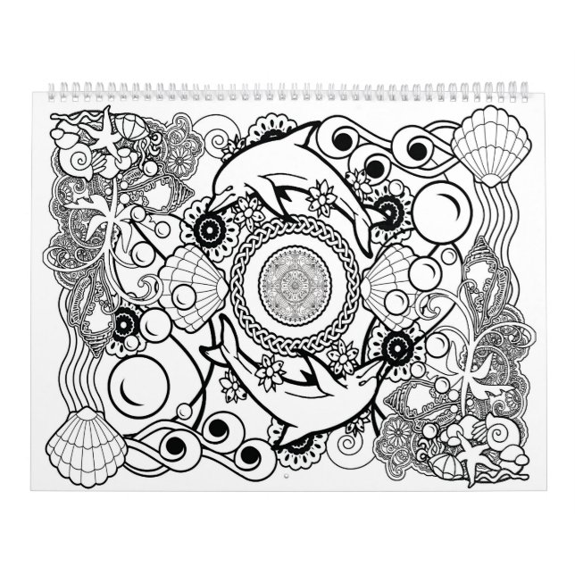 Mural Calendrier 2017 de mandala (Protection)