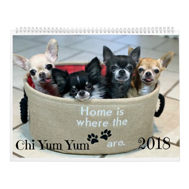 Mural Calendrier 2018 de Chi Yum Yum (Protection)