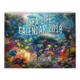 Mural Calendrier 2018 de vie marine