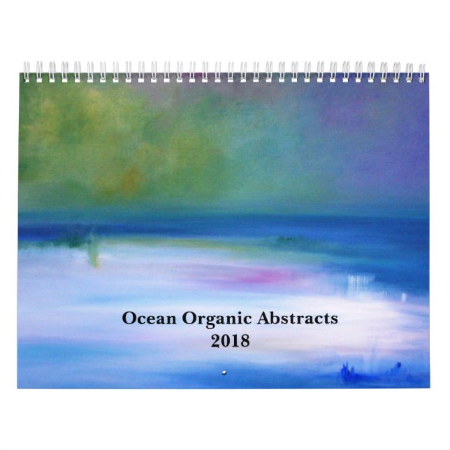 Mural Calendrier 2018 organique d'abrégés sur océan (Protection)