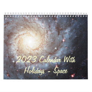 Mural Calendrier 2023 avec jours fériés - Espace