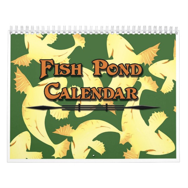 Mural Calendrier 2024 Koi Fish Pond - Colorful (Protection)