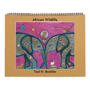 Mural Calendrier africain de la faune