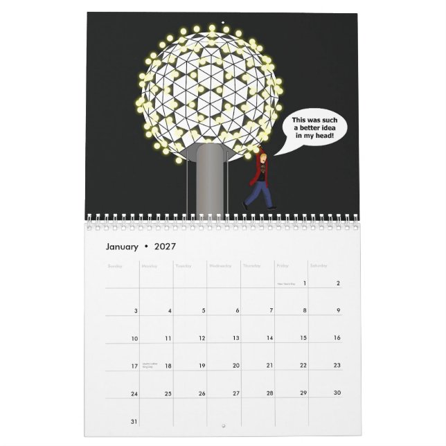 Mural Calendrier aléatoire des films 2009 (Jan 2027)