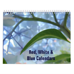 Mural Calendrier américain rouge blanc bleu à partir de