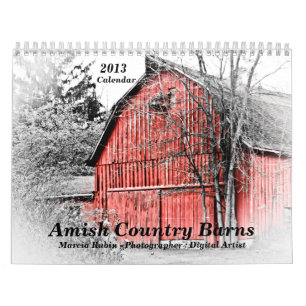 Mural Calendrier amish des granges 2013 de pays