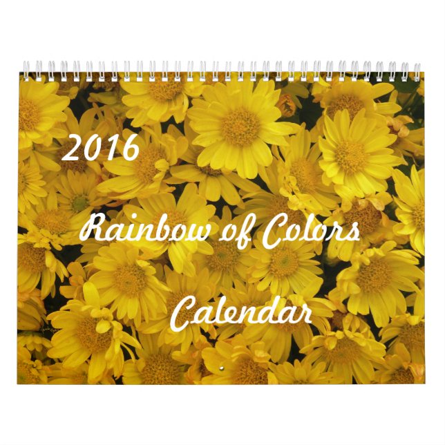 Mural Calendrier Arc-en-ciel 2016 (Protection)