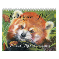 Calendrier artistique animal 2018 Katerina Art