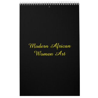 Mural Calendrier artistique des femmes africaines modern