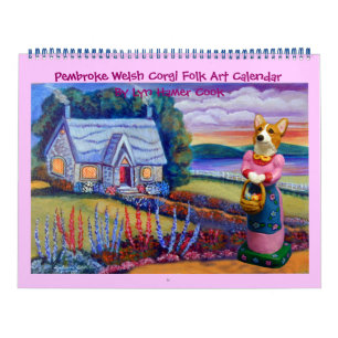 Mural Calendrier artistique populaire Pembroke Welsh Cor