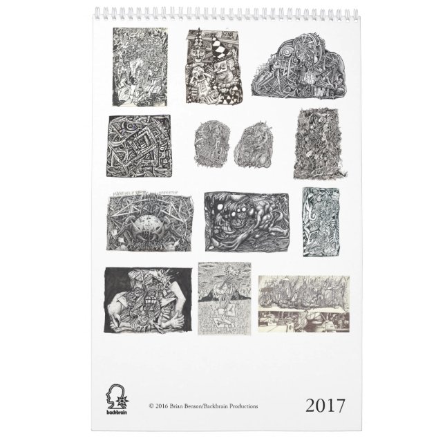 Mural Calendrier Backbrain 2017 (Dos)
