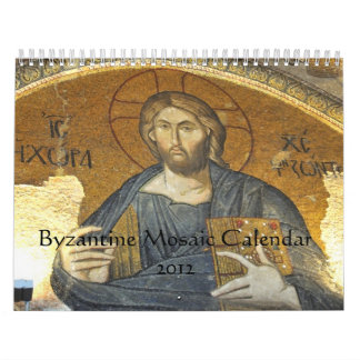 Mural Calendrier bizantin 2012 de mosaïque