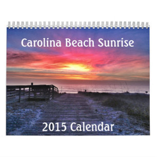 Mural Calendrier Carolina Beach Sunrise