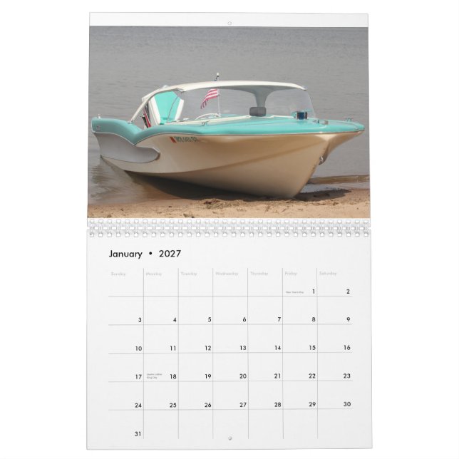 Mural Calendrier CGOAMN Classic Glastron 2015 (Jan 2027)