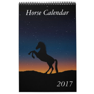 Mural Calendrier Cheval 2017