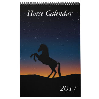 Mural Calendrier Cheval 2017