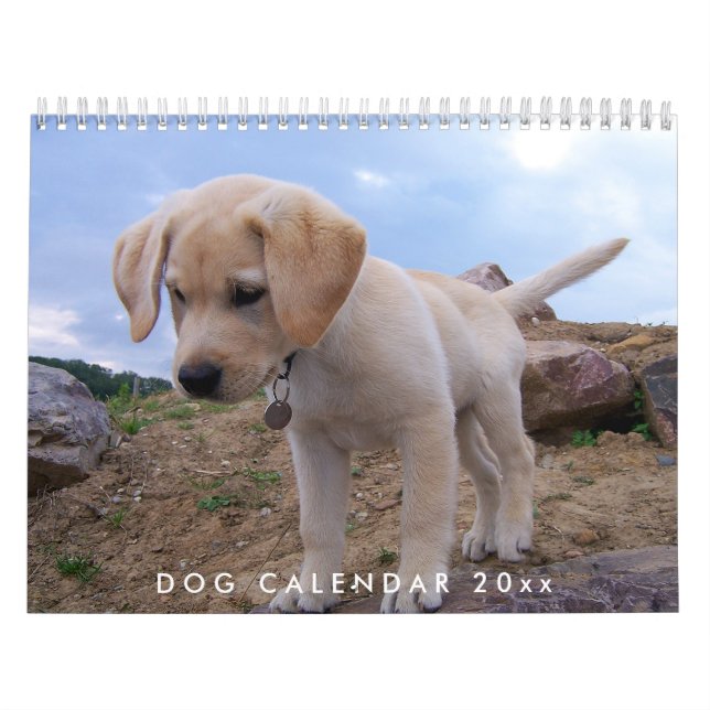 Mural Calendrier Chien 2024 Avec Vos Photos (Protection)