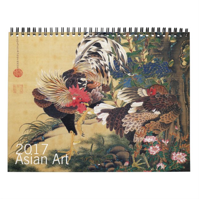 Mural Calendrier chinois japonais de l'année 2017 de coq (Protection)
