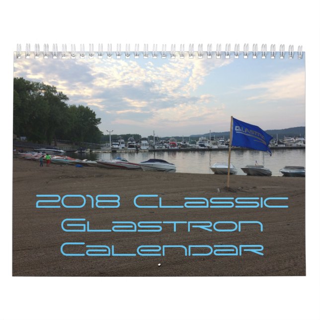 Mural Calendrier classique de 2018 CGOAMN Glastron (Protection)