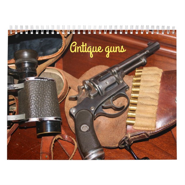Mural Calendrier cool des armes anciennes (Protection)