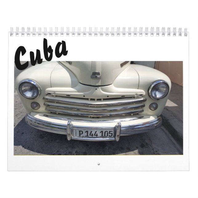 Mural Calendrier Cuba 2026 (Protection)