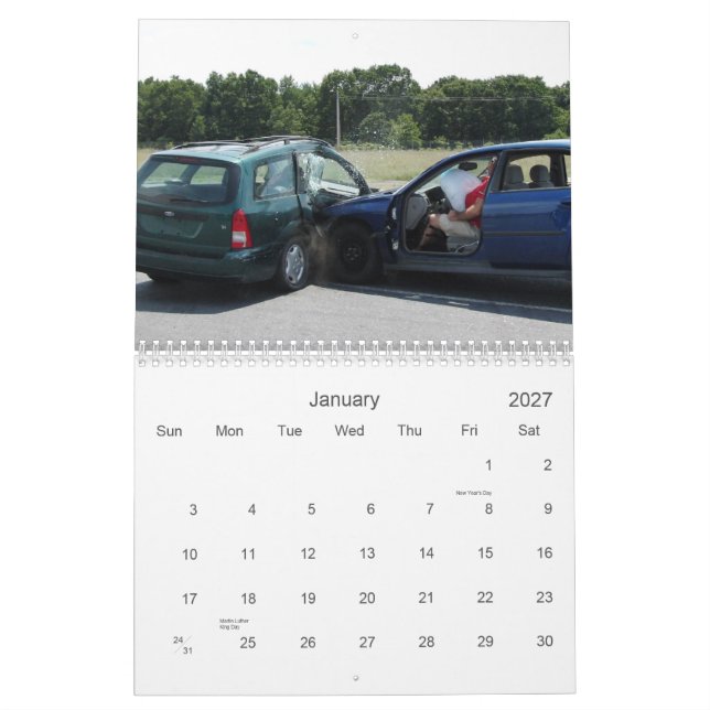 Mural Calendrier d'accident de CSI 2013 (Jan 2027)