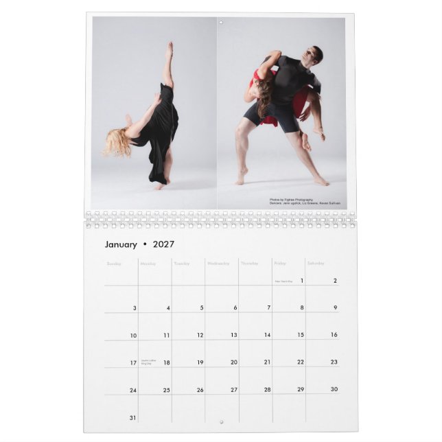 Mural Calendrier d'Alchemy Dance Company (Jan 2027)