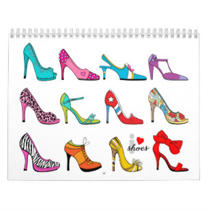 Mural Calendrier d'amant de chaussure