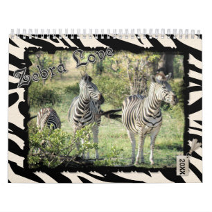 Mural Calendrier d'amour Zebra 2021