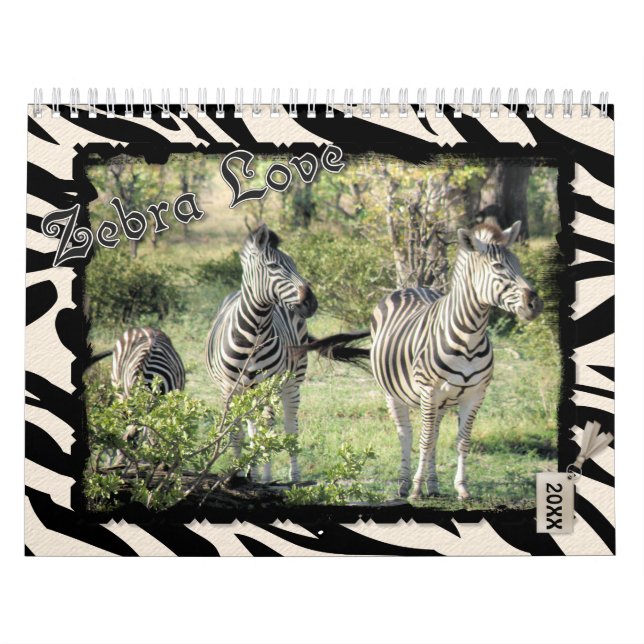 Mural Calendrier d'amour Zebra 2021 (Protection)