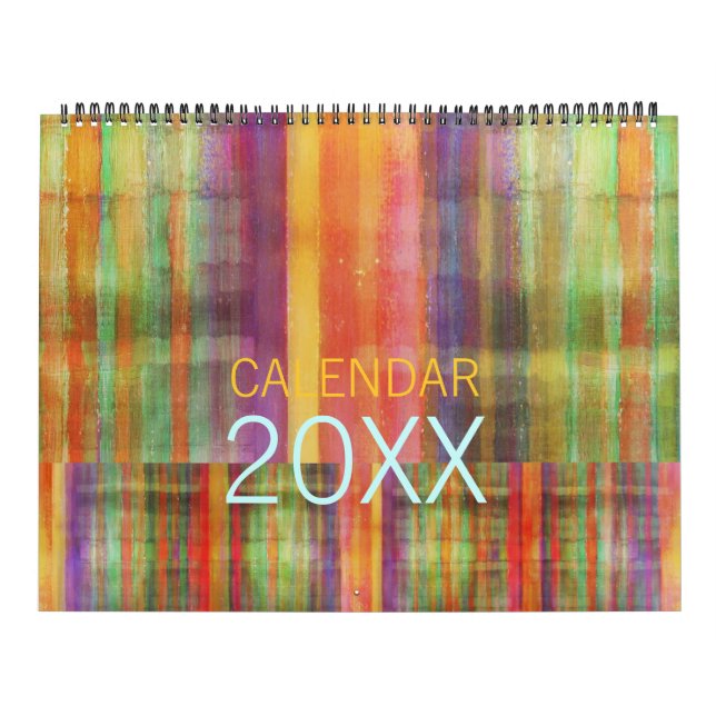 Mural Calendrier d'art contemporain Abstrait moderne (Protection)