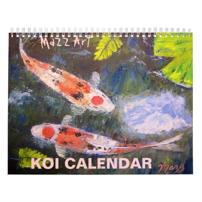 Mural Calendrier d'art de poissons de Koi (Protection)