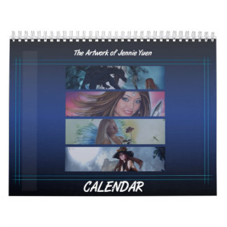 Mural Calendrier d'art d'imaginaire - version 2