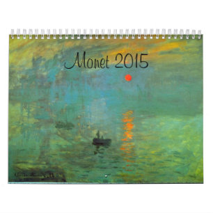 Mural Calendrier d'art français Monet 2015