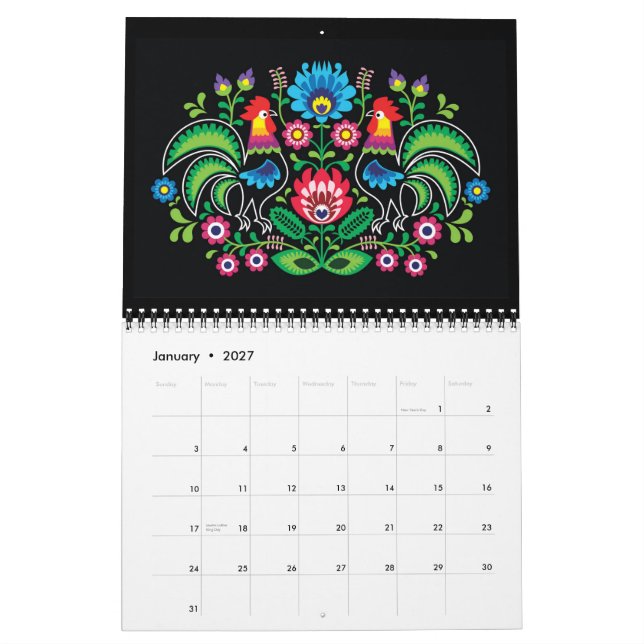 Mural Calendrier d'art populaire - SRF (Jan 2027)