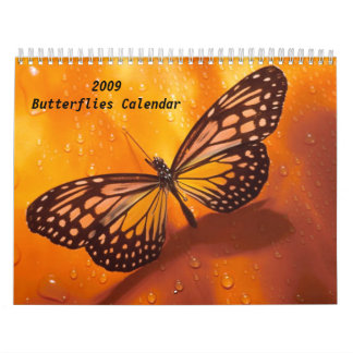Mural Calendrier de 2009 papillons